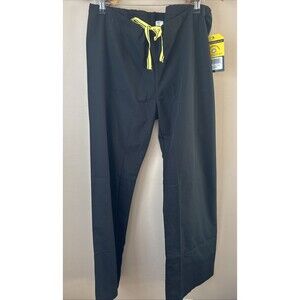 WonderWink 5006 Origin Unisex Scrub Pants M Black Drawstring Medical NWT